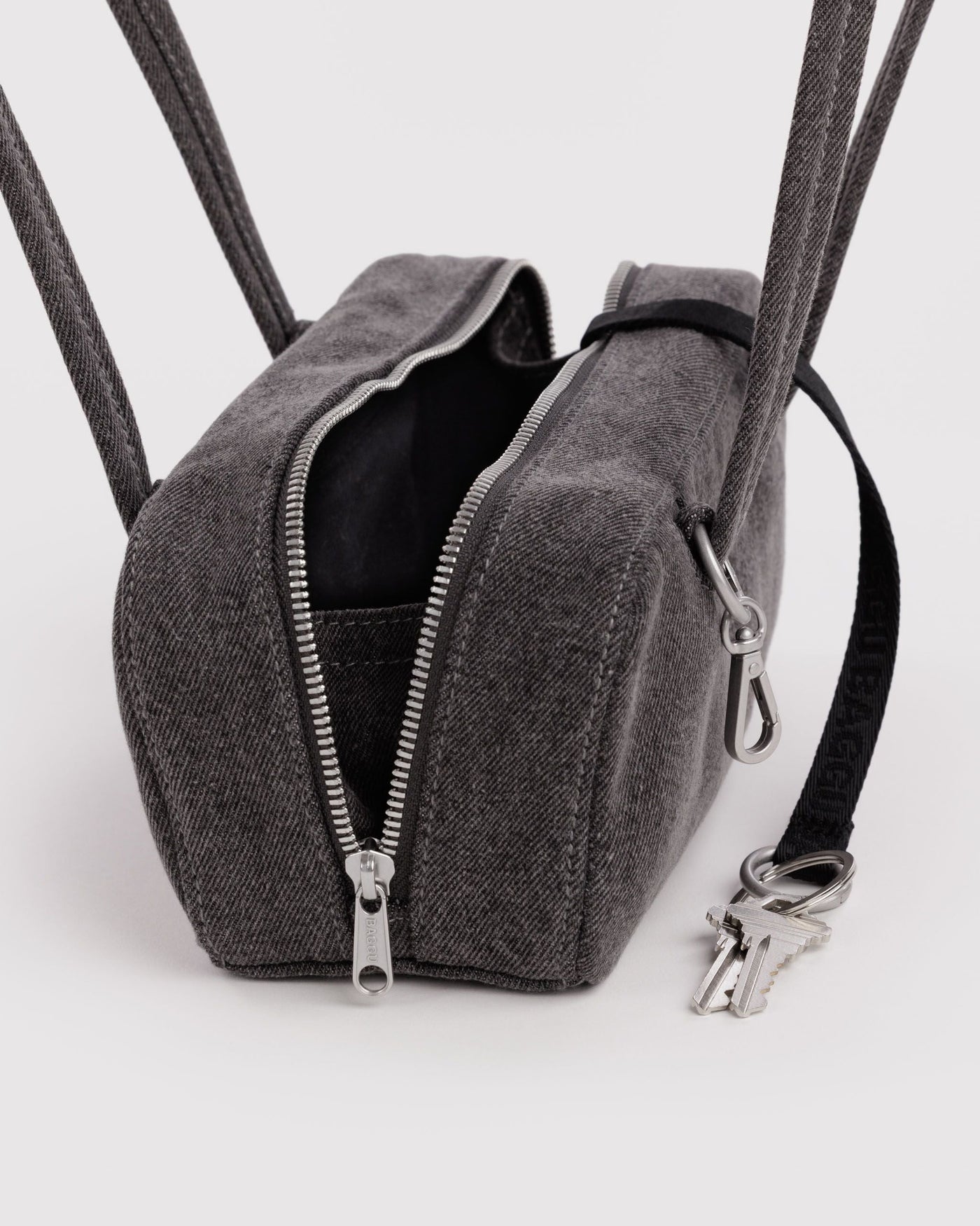 Small Denim Bowler Bag K3