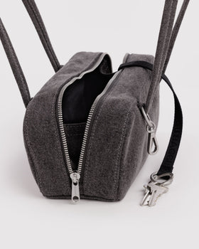 Small Denim Bowler Bag K3
