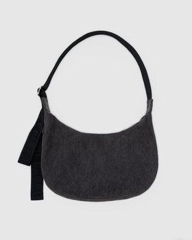 Medium Denim Crescent Bag X0