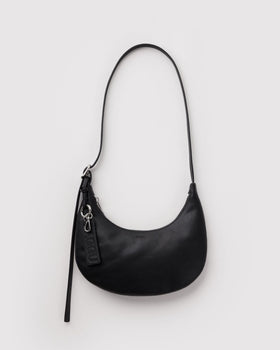 Small Recycled Leather Flat Crescent V7