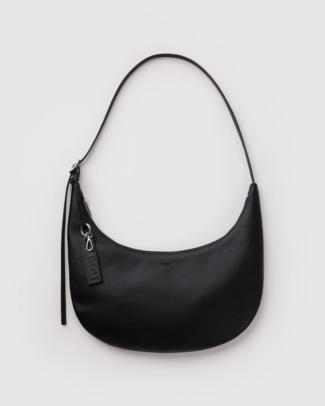Medium Recycled Leather Flat Crescent C0