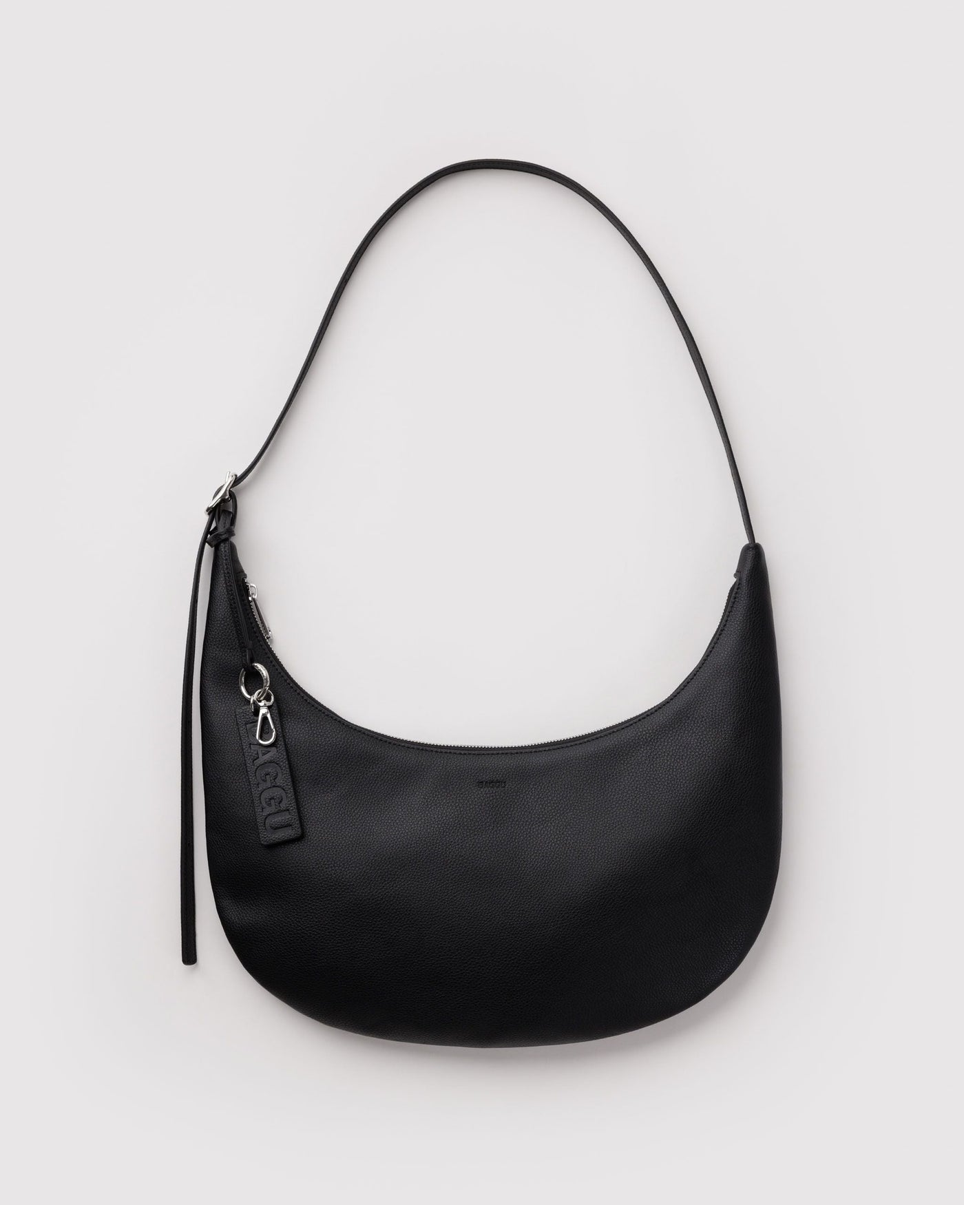 Medium Recycled Leather Flat Crescent C0