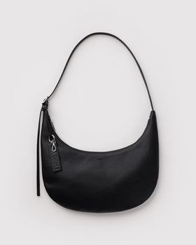 Medium Recycled Leather Flat Crescent C0