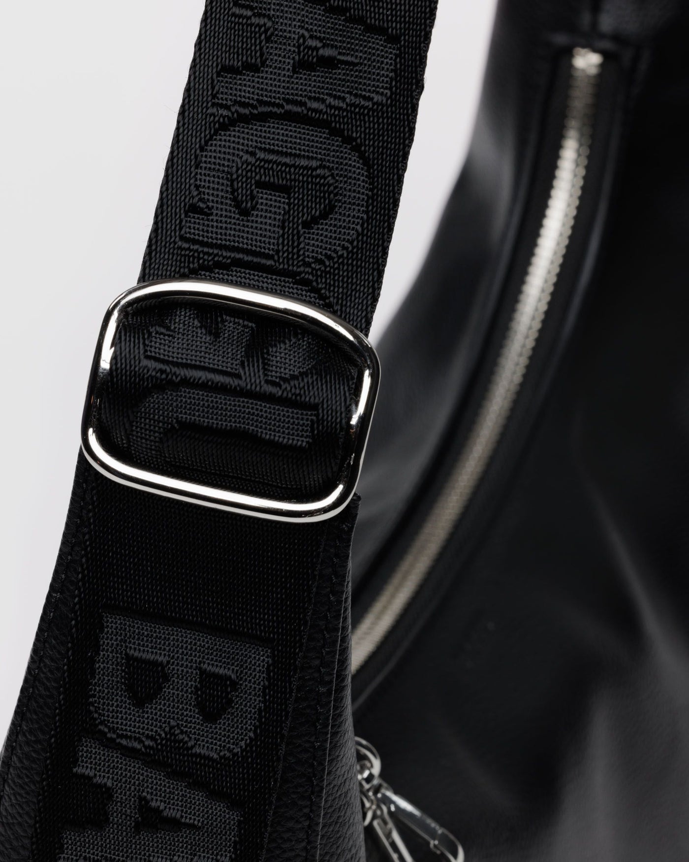 Medium Recycled Leather Crescent Bag B6