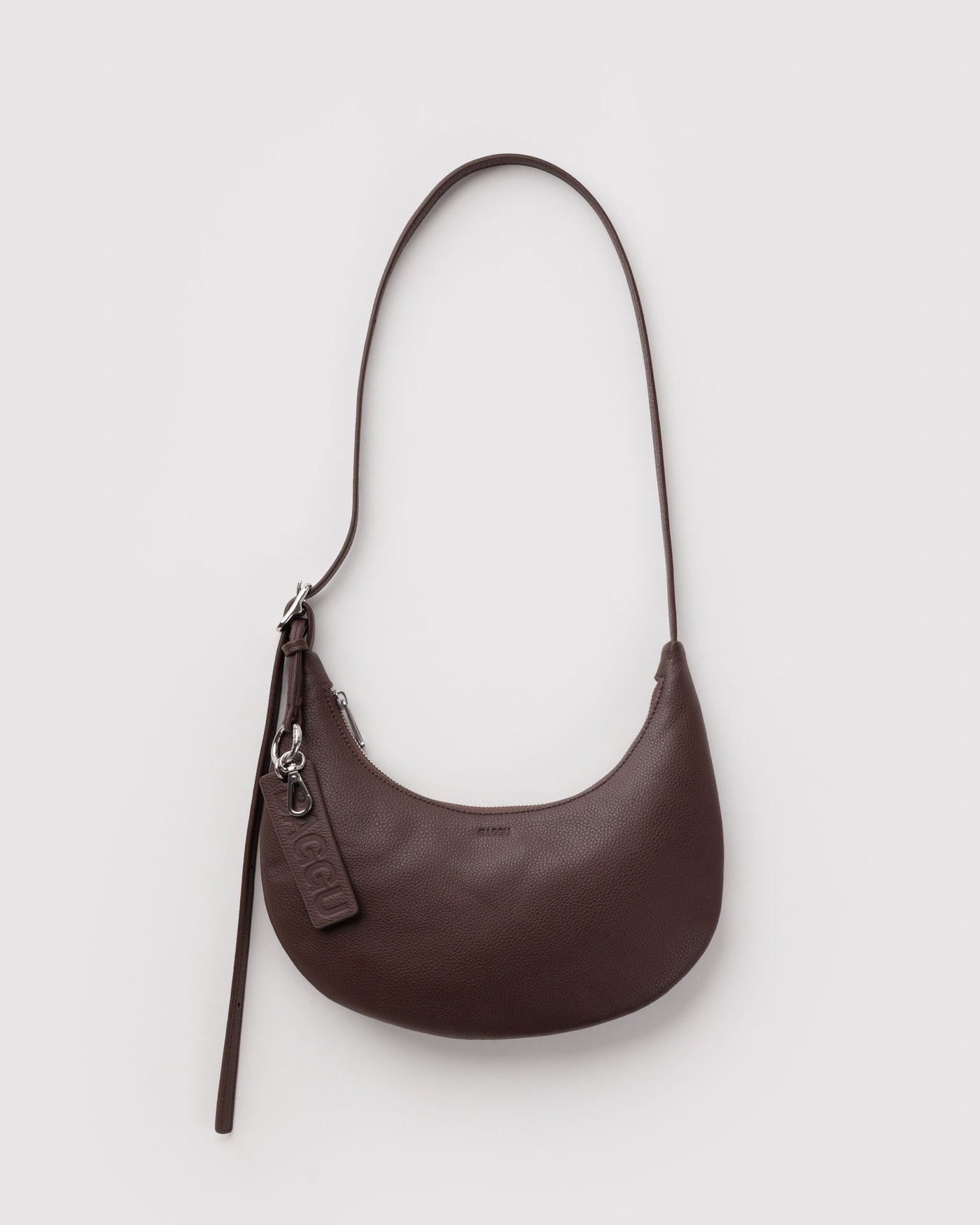 Small Recycled Leather Flat Crescent V7