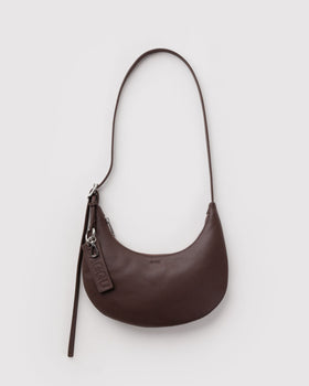 Small Recycled Leather Flat Crescent V7