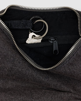 Small Denim Crescent Bag H8