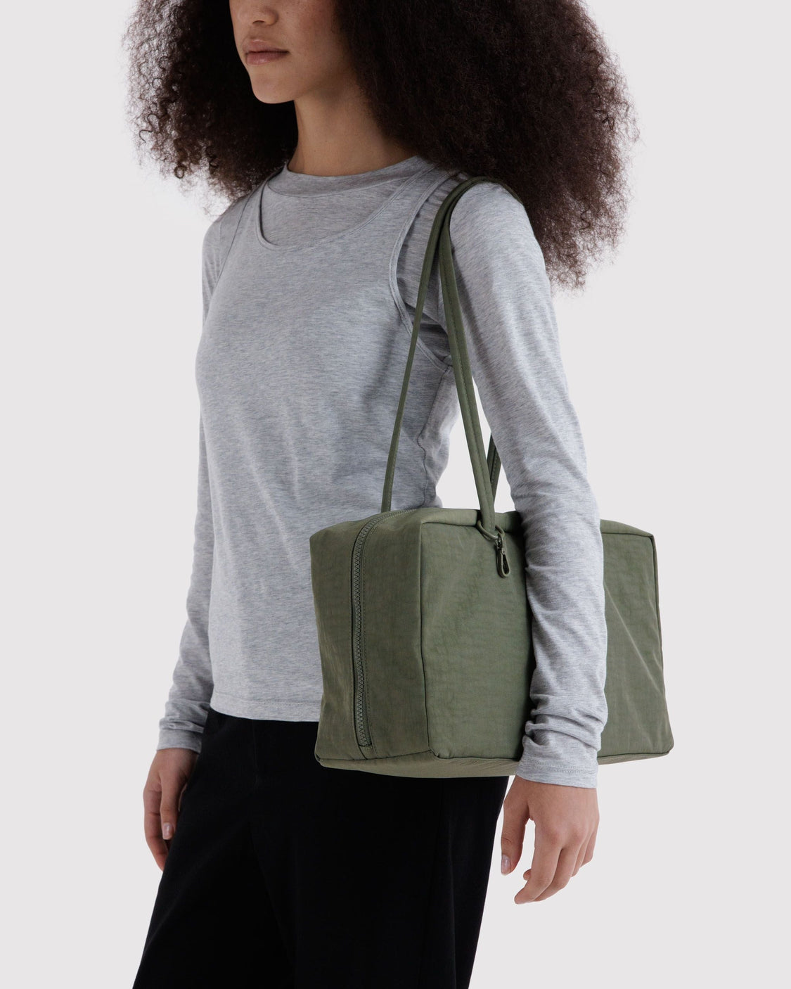 Medium Nylon Bowler Bag I2