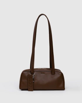 Small Recycled Leather Bowler Bag Z4