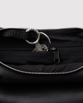 Small Recycled Leather Flat Crescent V7