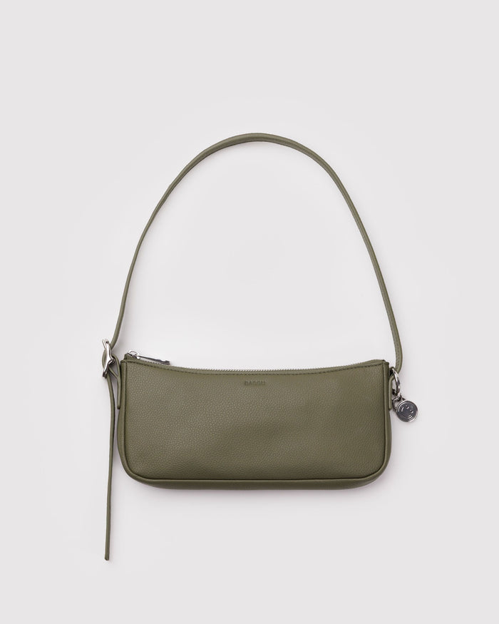 Recycled Leather Pochette Y5 - Loden / OS