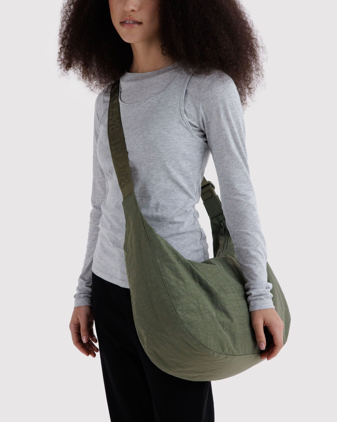 Large Nylon Crescent Bag C2