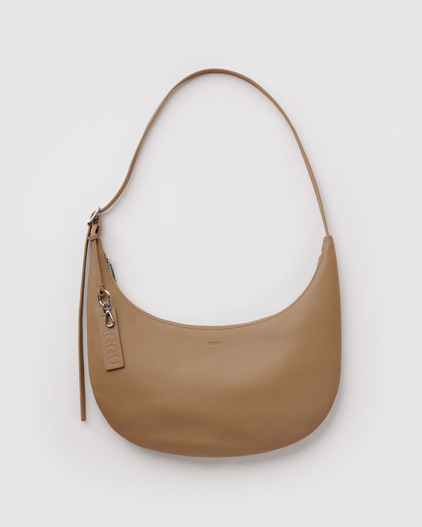 Medium Recycled Leather Flat Crescent C0