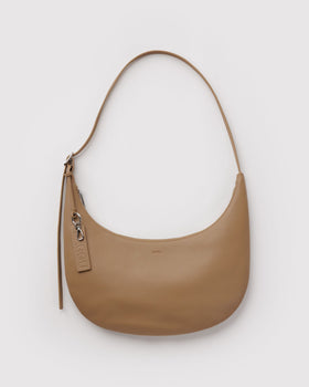 Medium Recycled Leather Flat Crescent C0