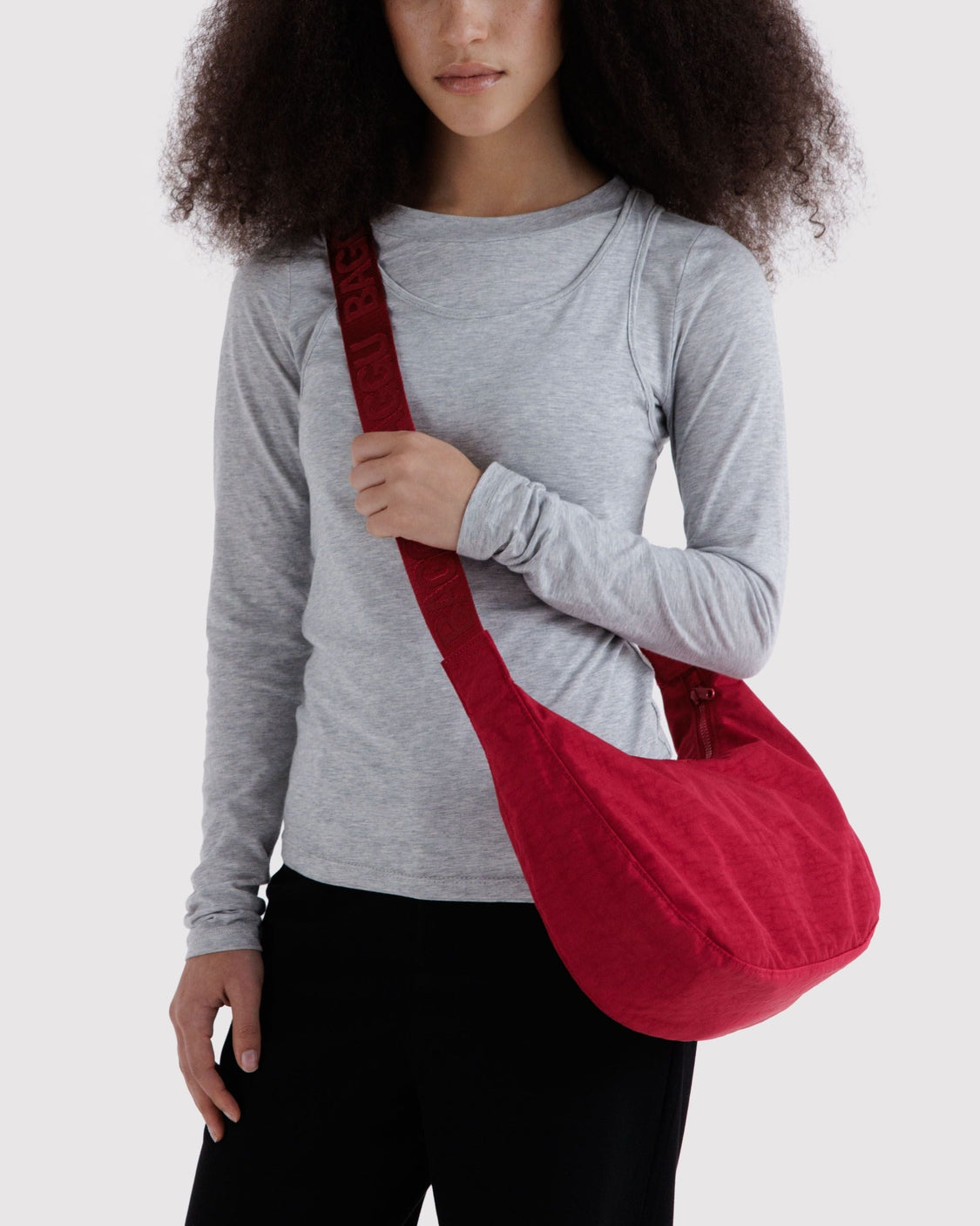 Medium Nylon Crescent Bag D0