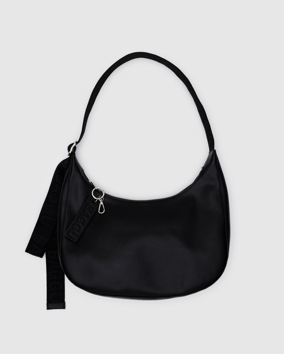 Medium Recycled Leather Crescent Bag B6
