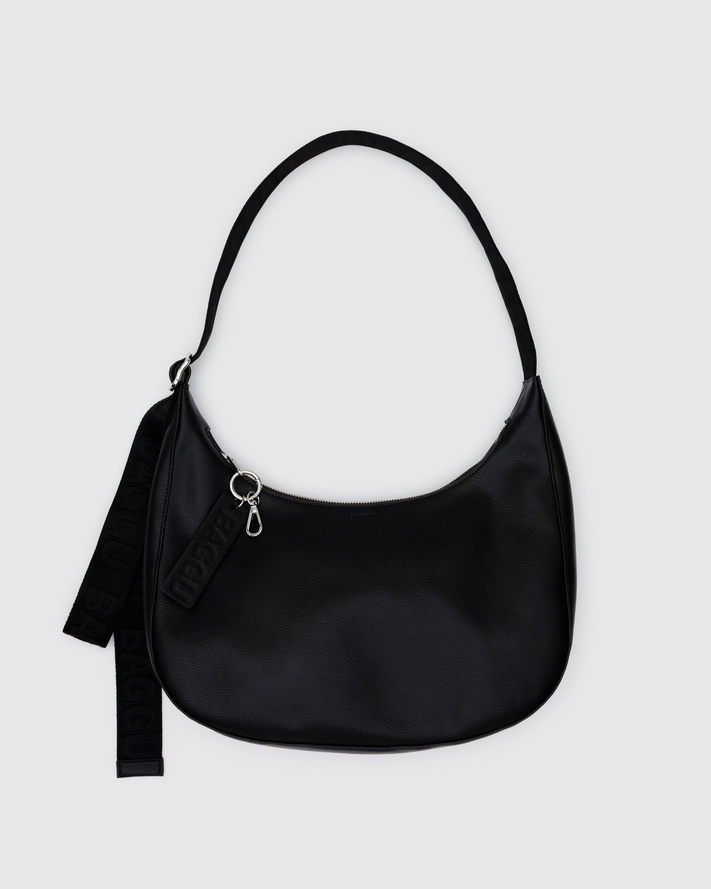 Medium Recycled Leather Crescent Bag B6