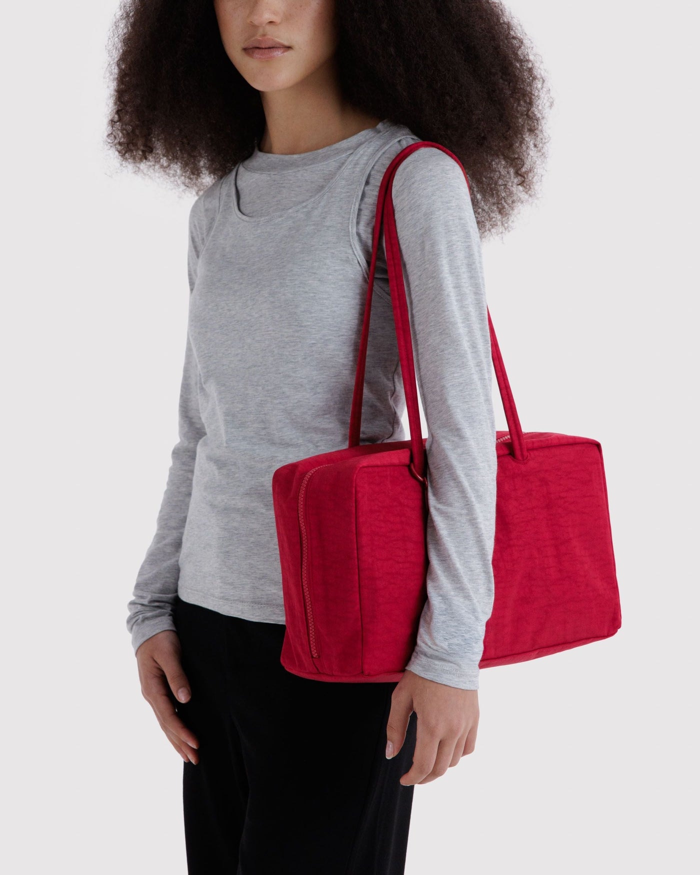 Medium Nylon Bowler Bag I2
